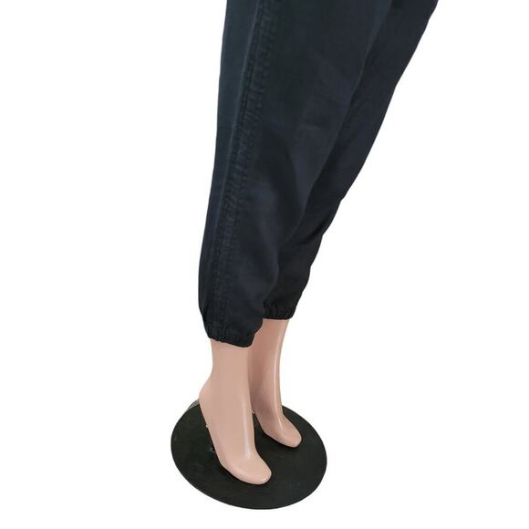 Athleta Women's Cabo Linen Jogger Pants Size 6 Black Pull On Pockets - Picture 10 of 12